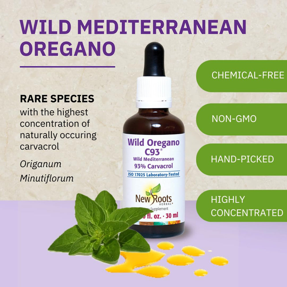New Roots Herbal Wild Oregano Oil Drops drops serving size