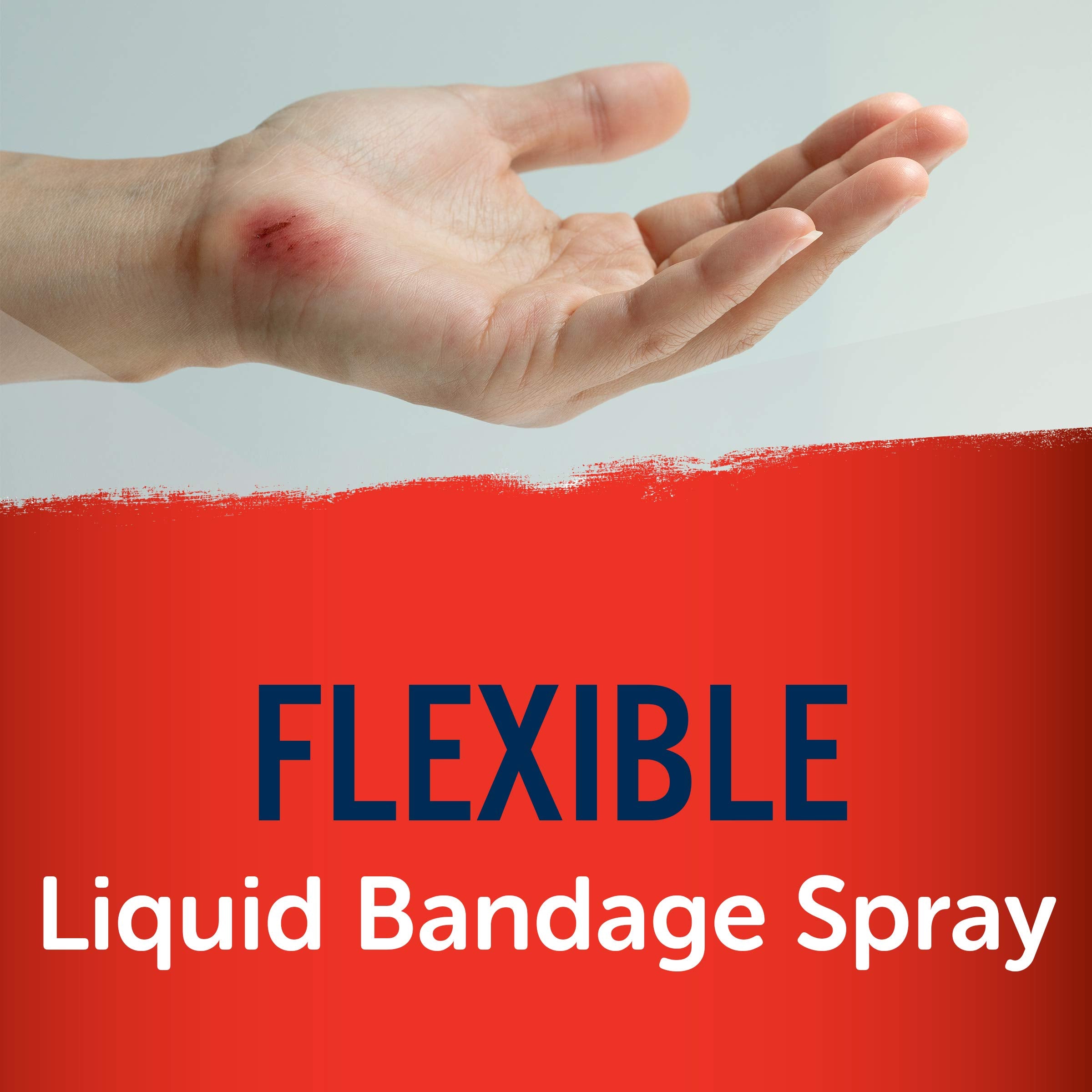 Flexible, waterproof seal from New-Skin on a small cut.