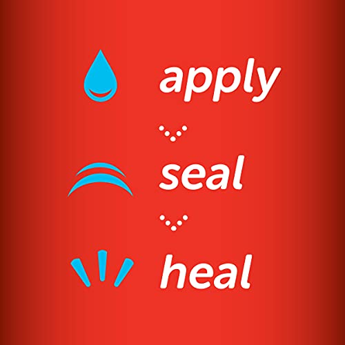 Applying New-Skin Liquid Bandage Spray on skin for fast protection.