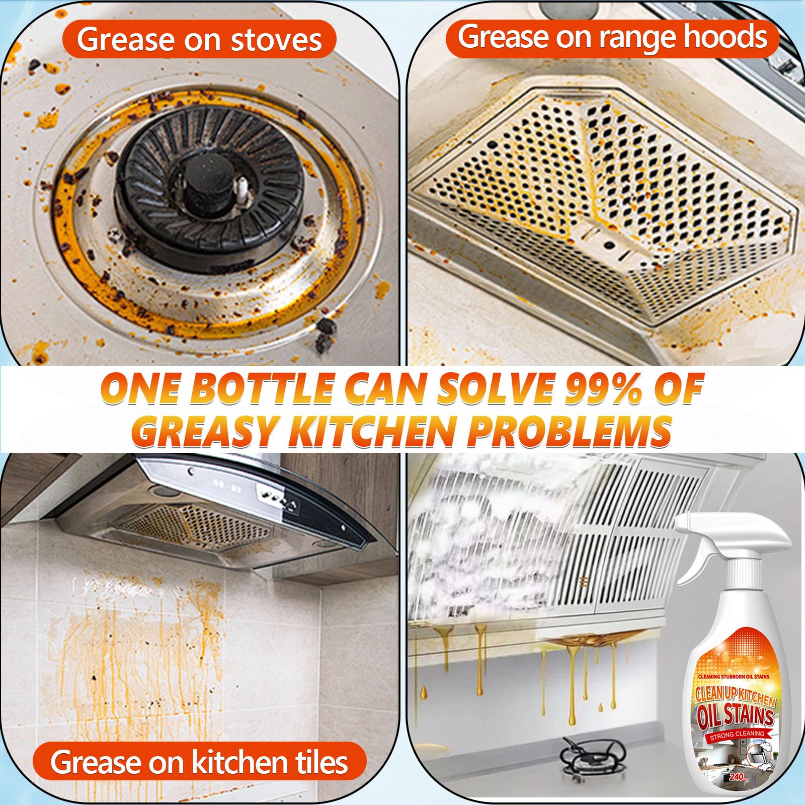 New Upgrade Kitchen Cleaner grill-stain-removal tackles grill stains for a cleaner area