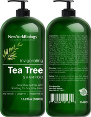 New York Biology Tea Tree Conditioner bottle for hydration and scalp comfort