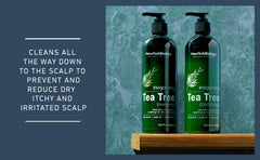New York Biology Tea Tree Shampoo scalp treatment conveys soothing relief for itchiness.