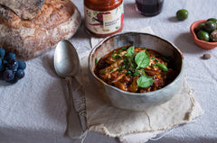 New York Shuk Signature Harissa on bread for sandwiches with bold flavor.