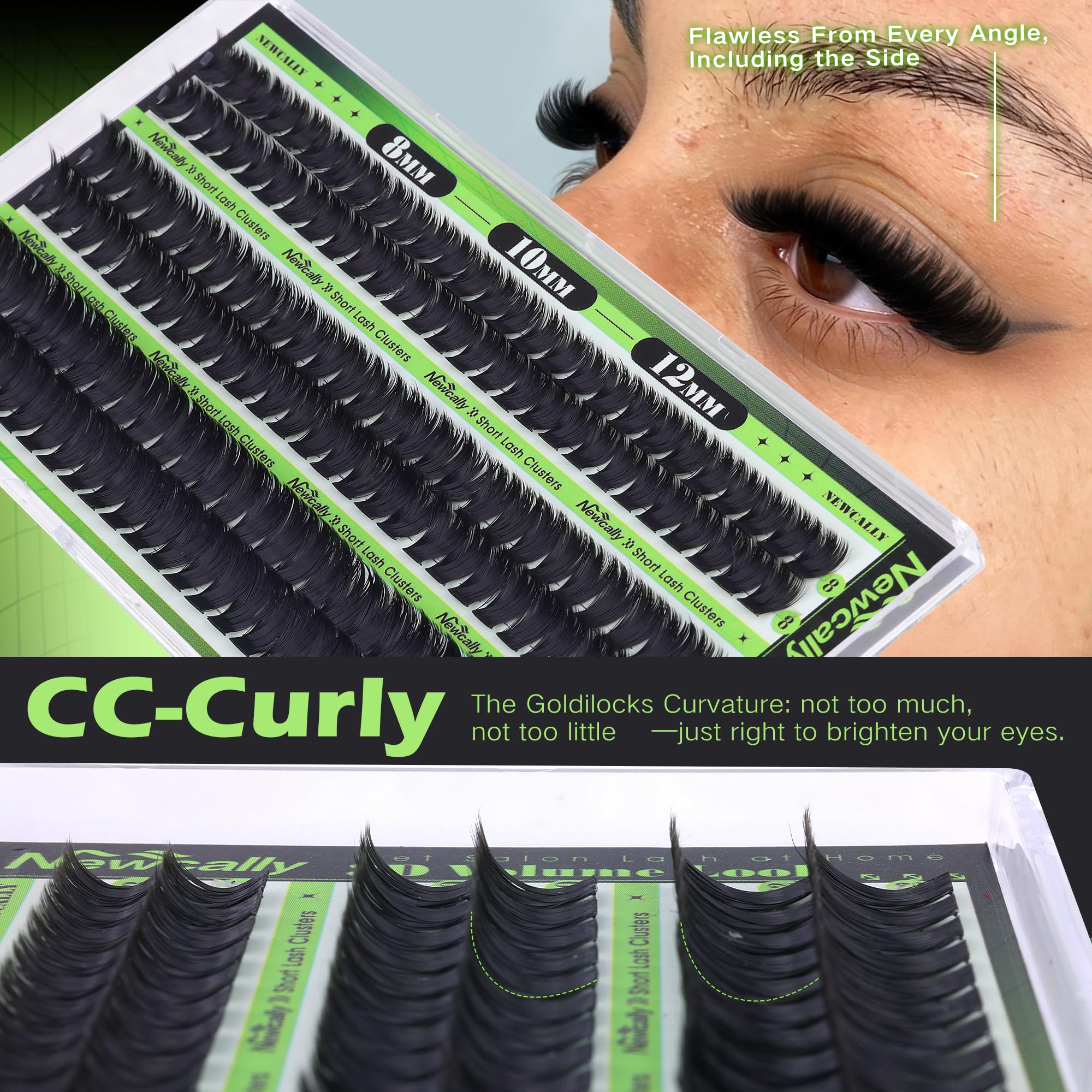 Newcally beginner-friendly clusters help you achieve salon-like looks at home.
