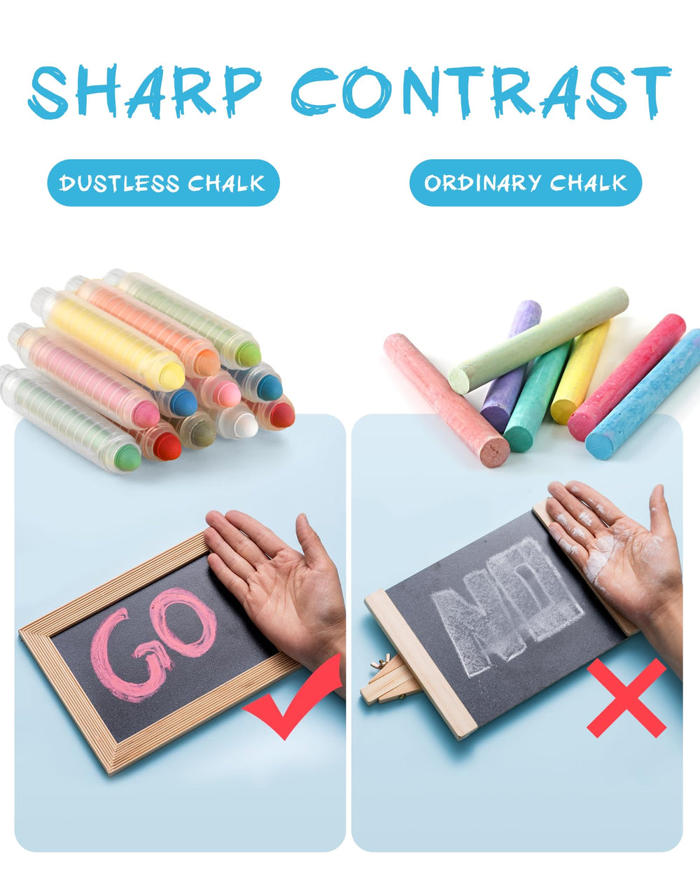 NewFamily chalk in bright colors for beginner artists