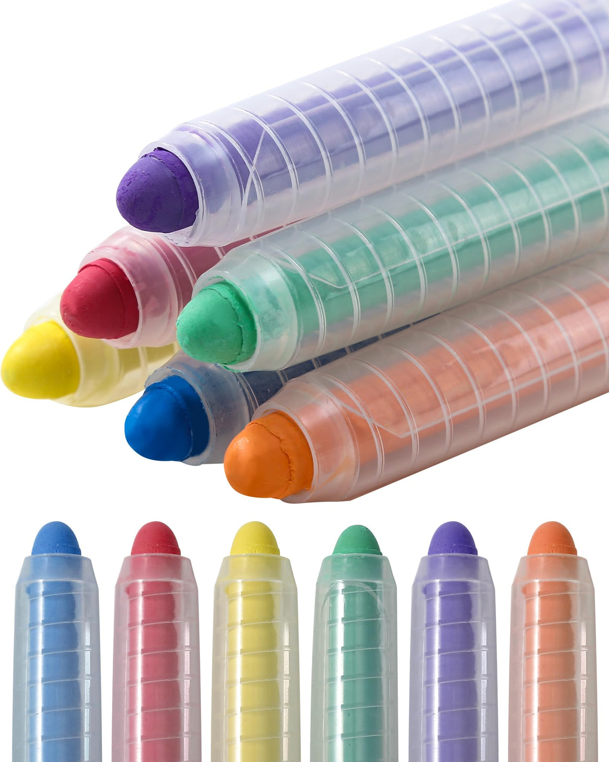 NewFamily Chalk 6pcs with holder for vibrant sidewalk art