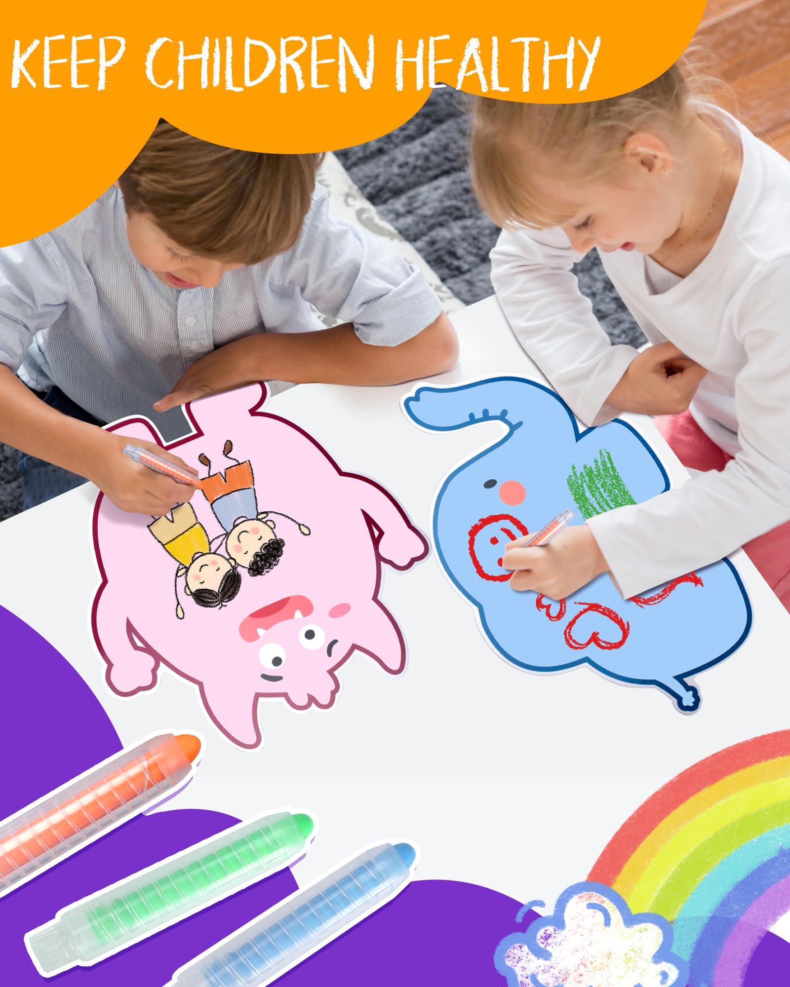 NewFamily magnets feature rounded edges for safe play and durable use.