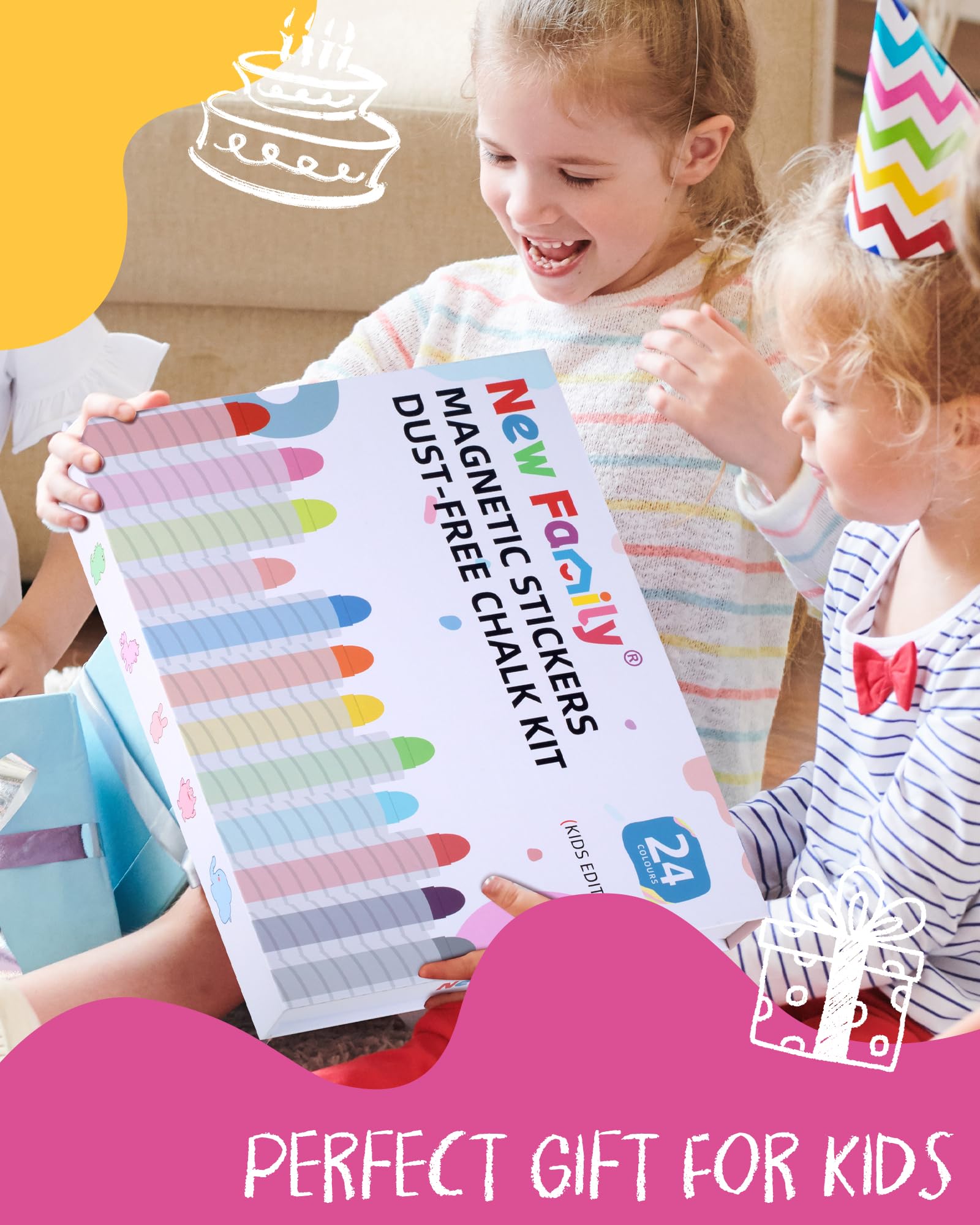 NewFamily gift box presentation makes this set a delightful gift.