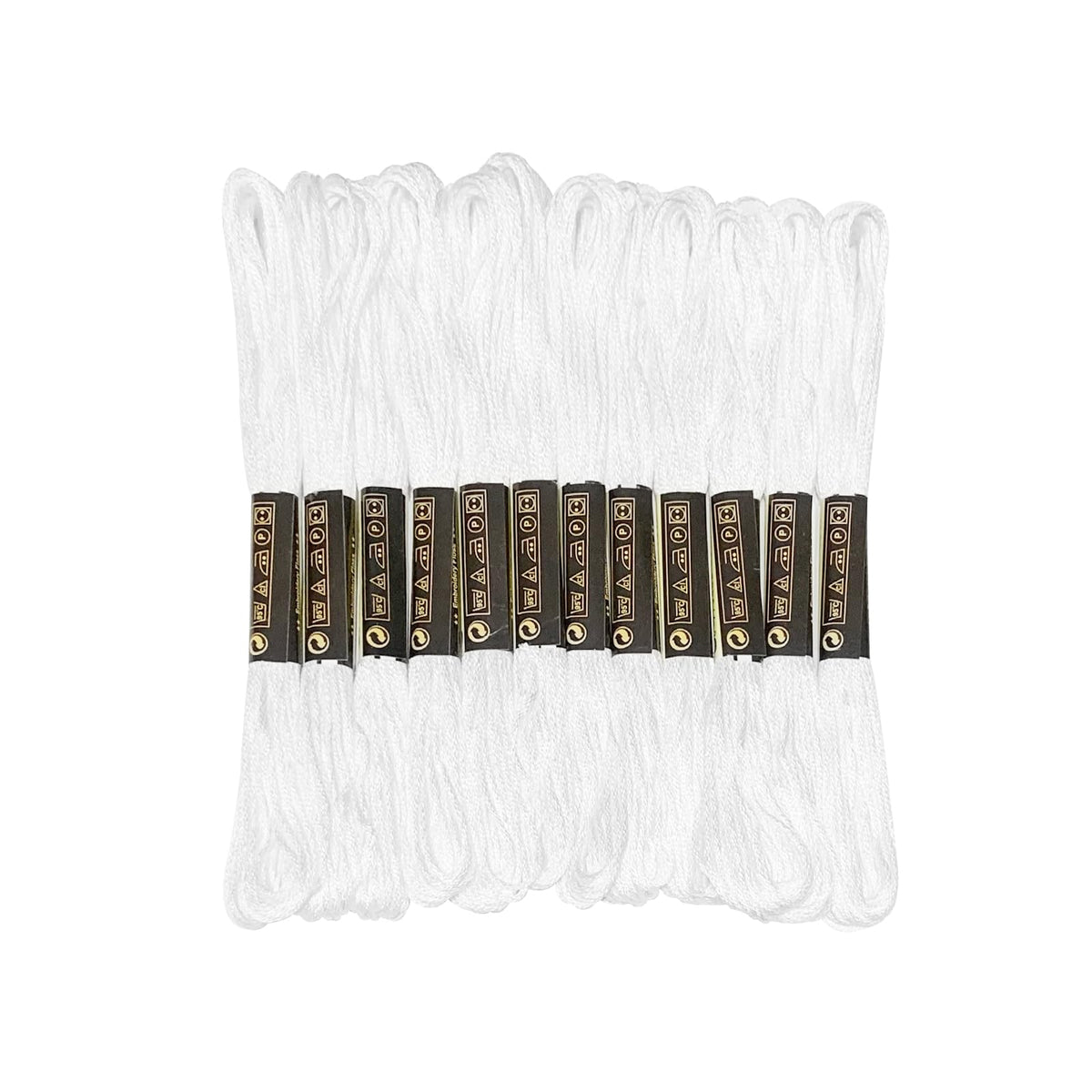 Newkita white embroidery floss skein for delicate stitching and DIY gift projects
