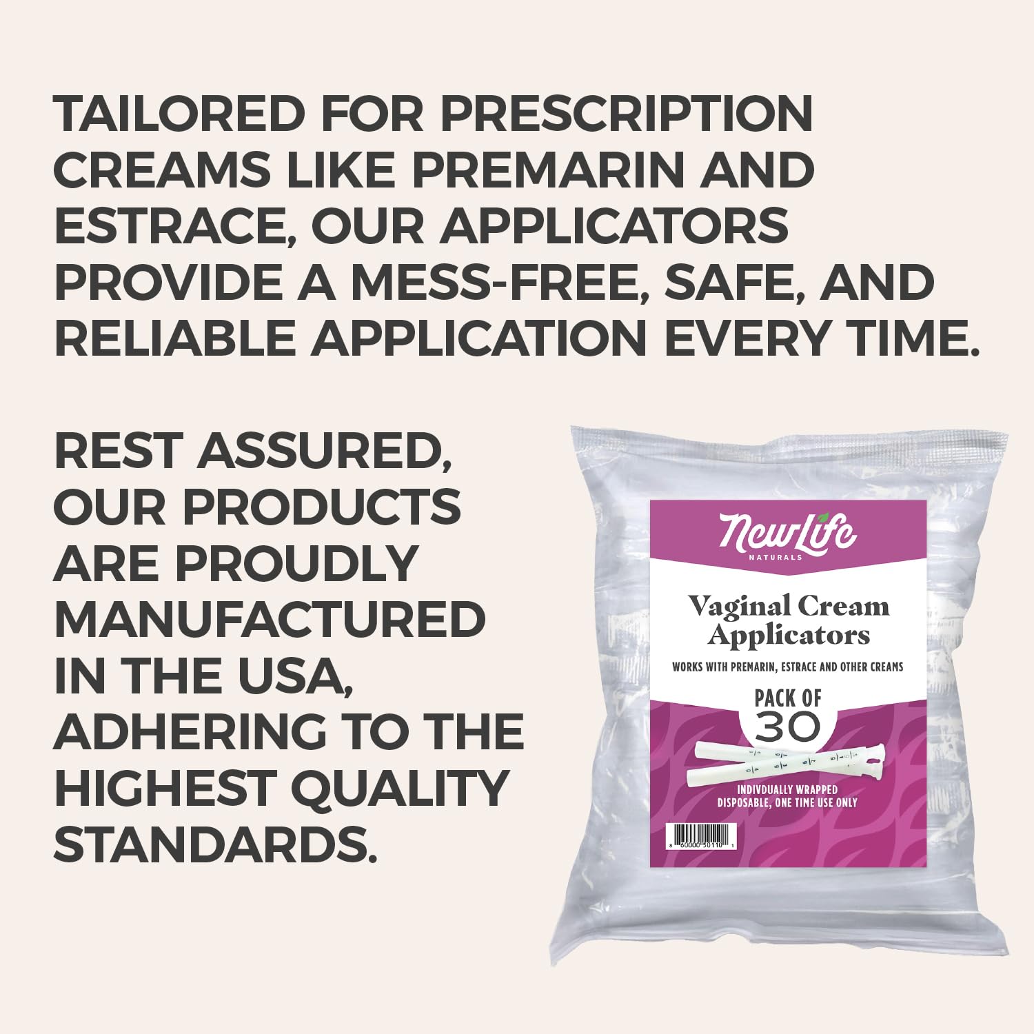 NewLife Naturals disposable design promotes hygiene by avoiding washing between uses.
