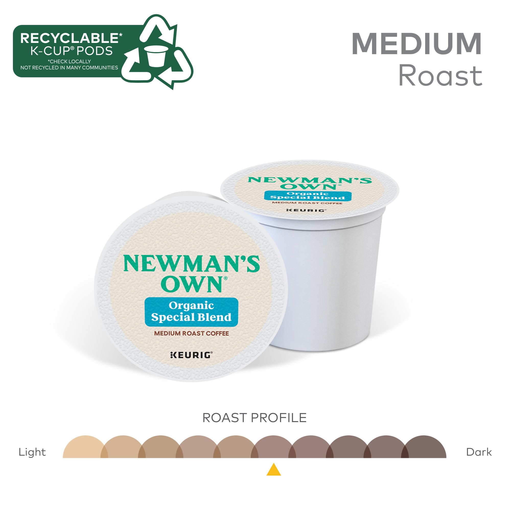 Newman's Own Organic Special Blend packaging emphasizes Central American and Indonesian origins