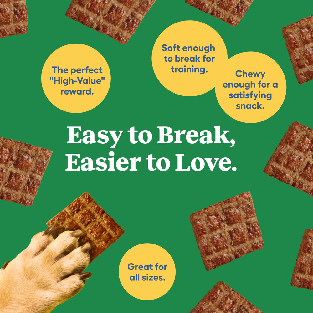 Newman's Own training rewards in bite-sized portions for easy handling.