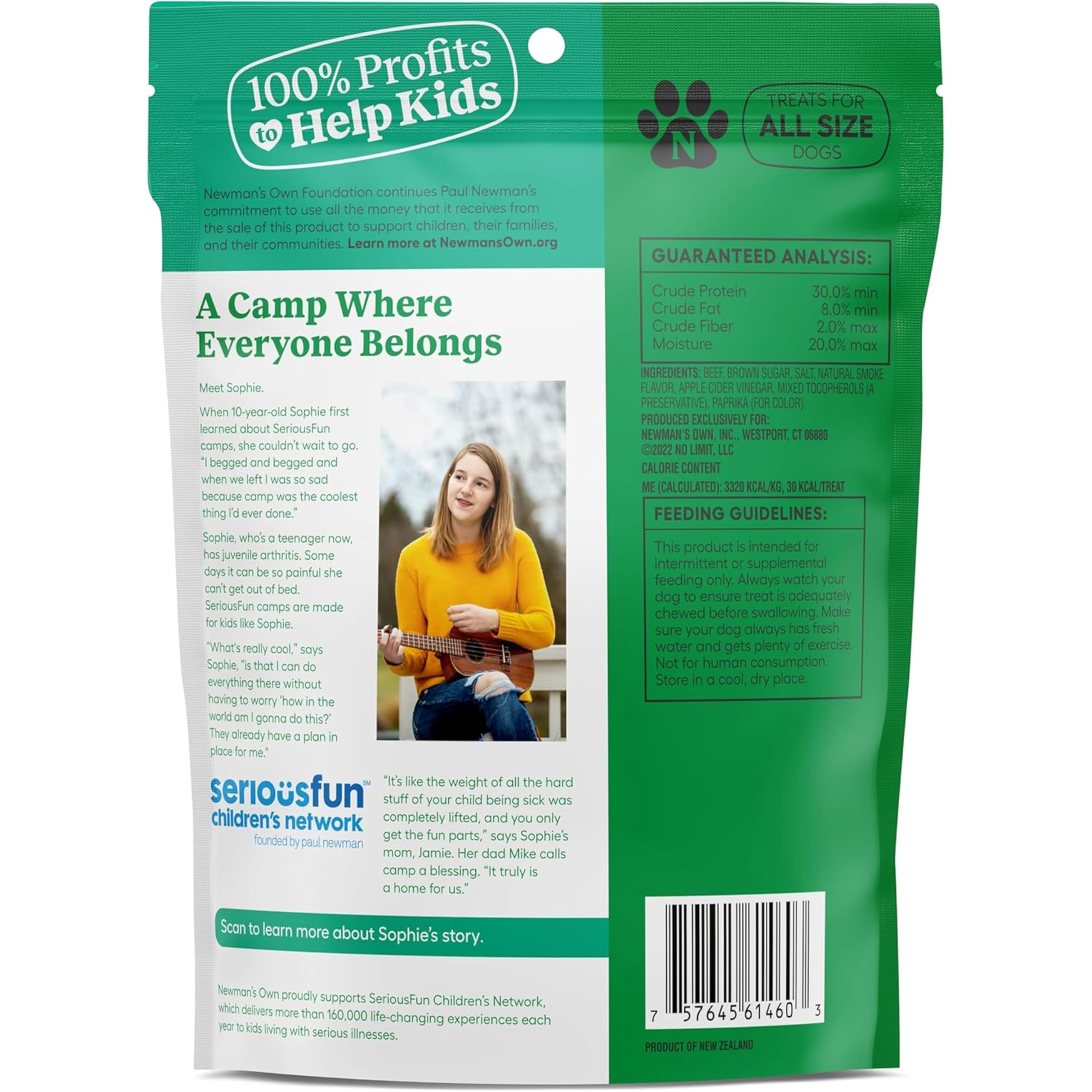 Newman's Own profits support kids in need with every purchase.