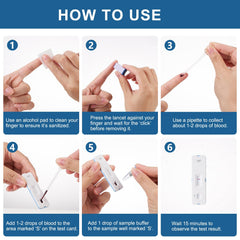NewPos H Pylori test kit instruction card guiding simple at-home use