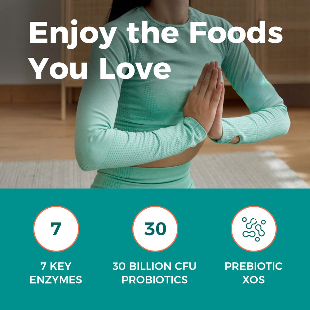 NewRhythm Digestive Enzymes lactose focus with lactase for dairy-friendly meals