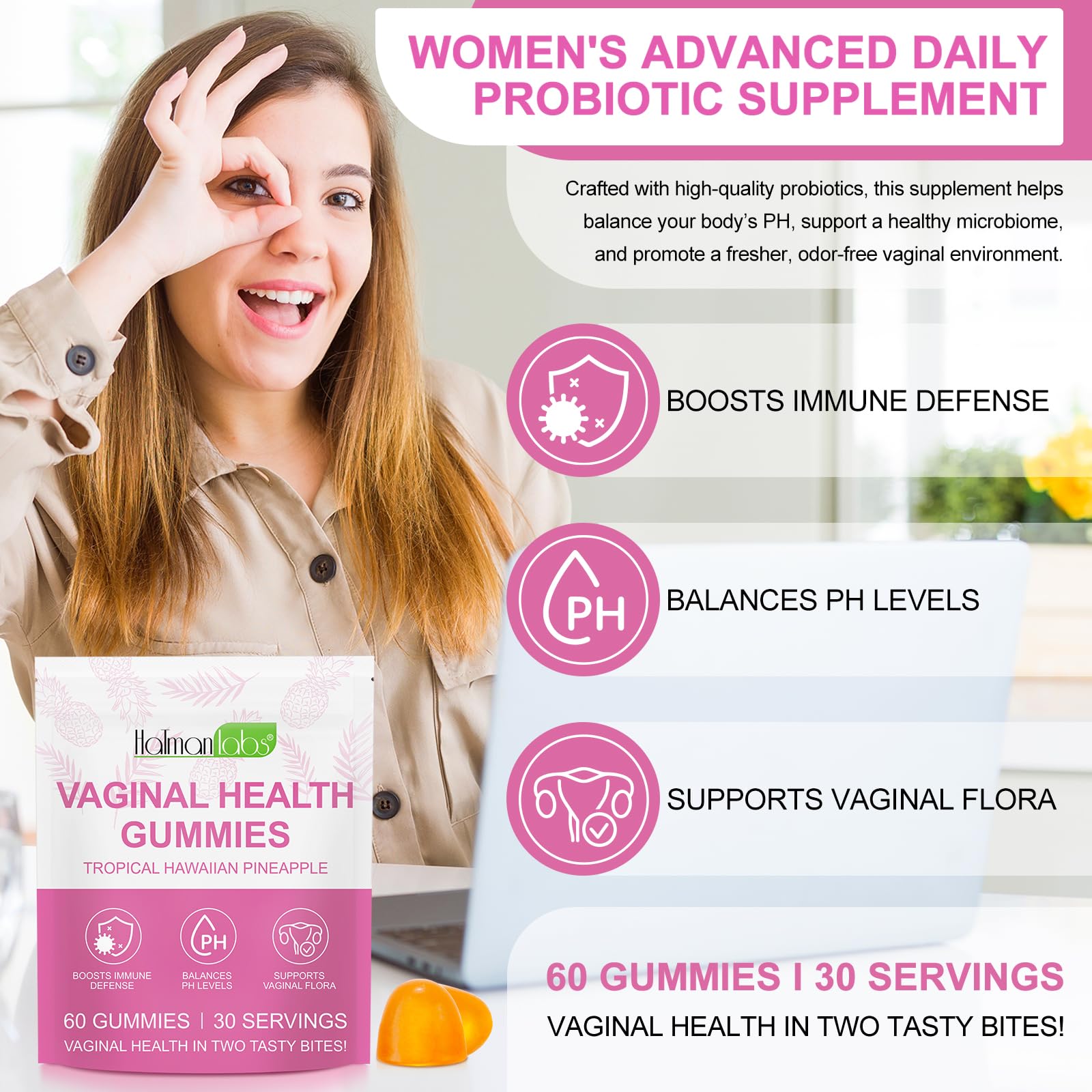 Newseel 60 gummies pack indicating convenient monthly supply.