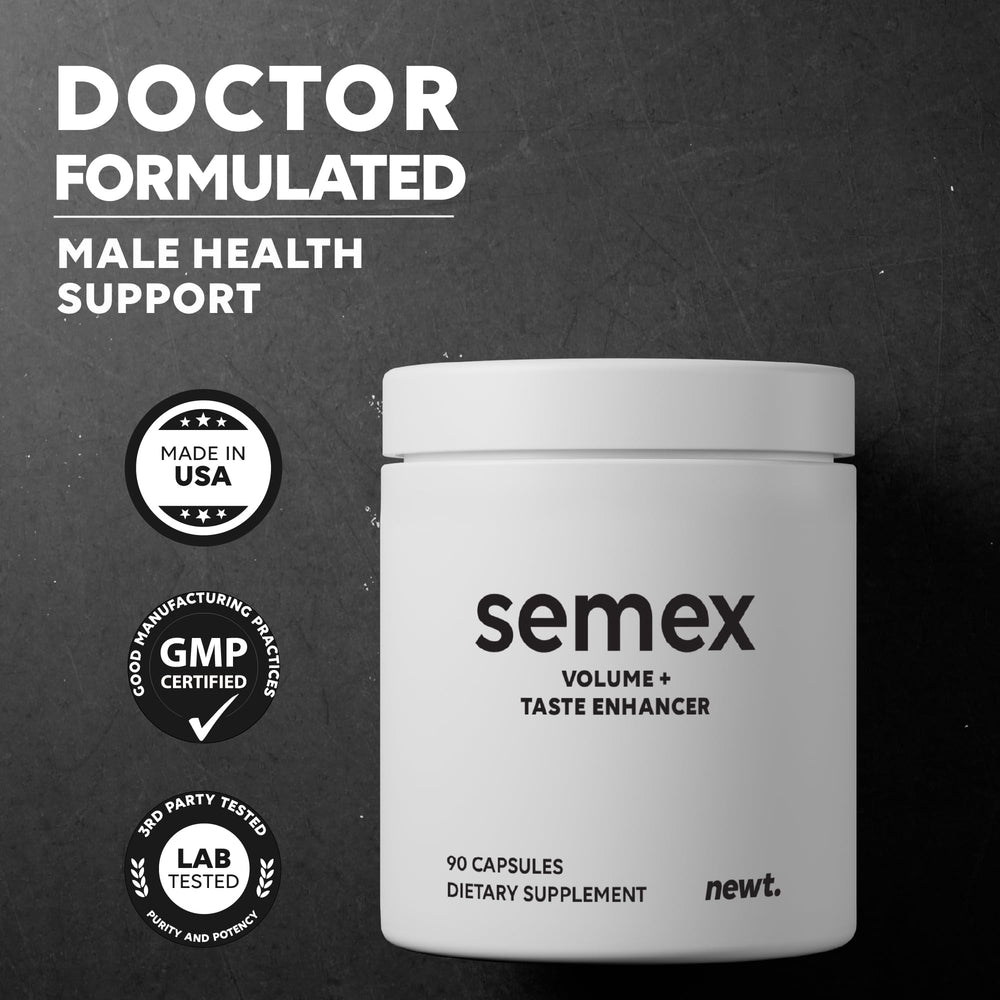 Newt SEMEX powder form mixed in water for flexible intake.