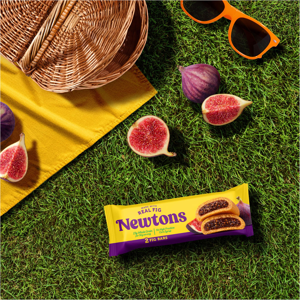 Newtons Fig Bars on-the-go snack with easy open trays.