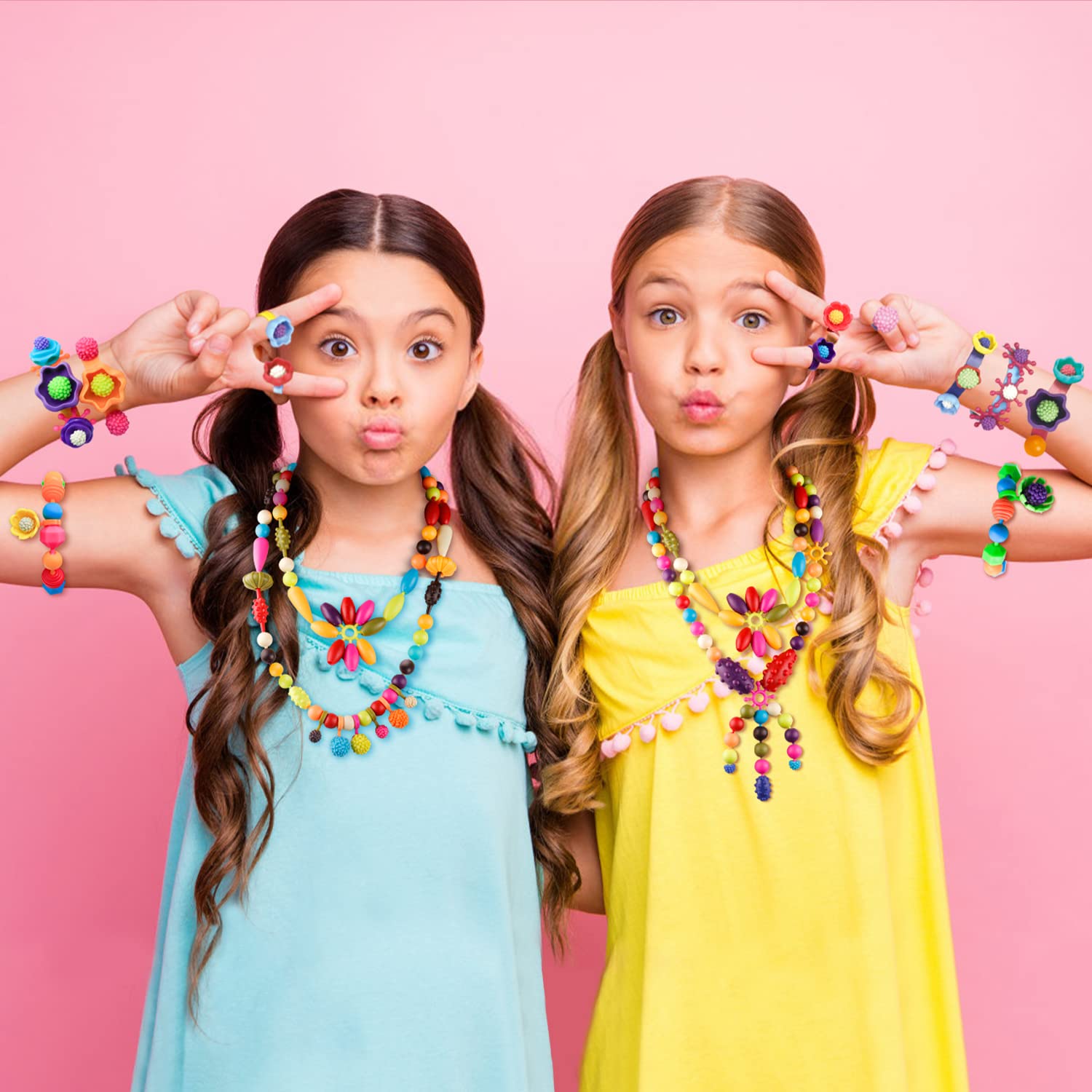 NEXBOX bracelet-making in progress demonstrates hands-on design and fine motor practice.