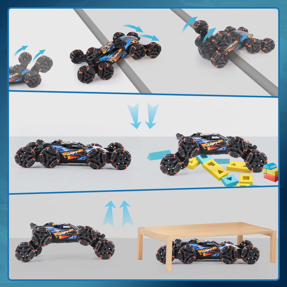 NEXBOX Cool 8WD eight-wheel design enables better climbing and stability on uneven floors.