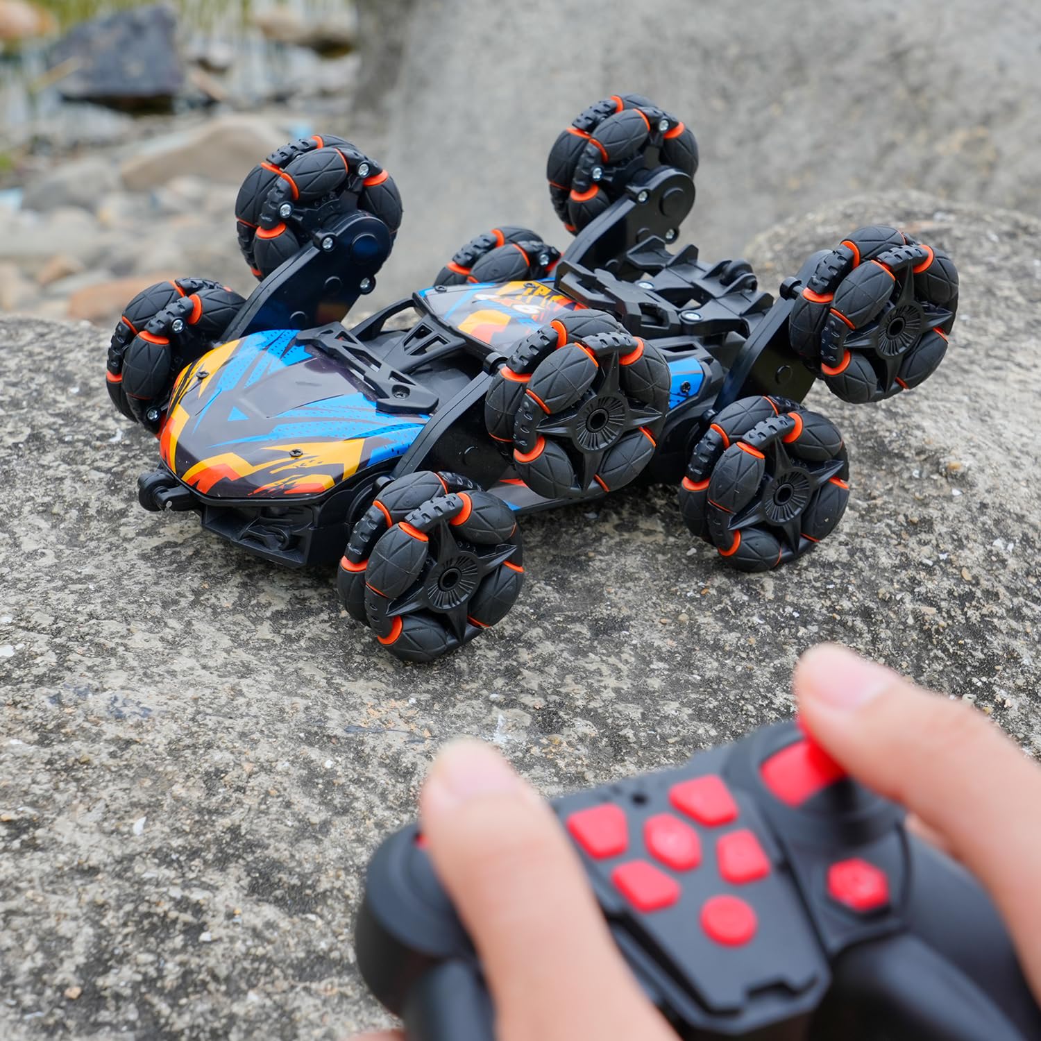 NEXBOX Cool 8WD indoor outdoor performance highlights versatile driving on various surfaces.