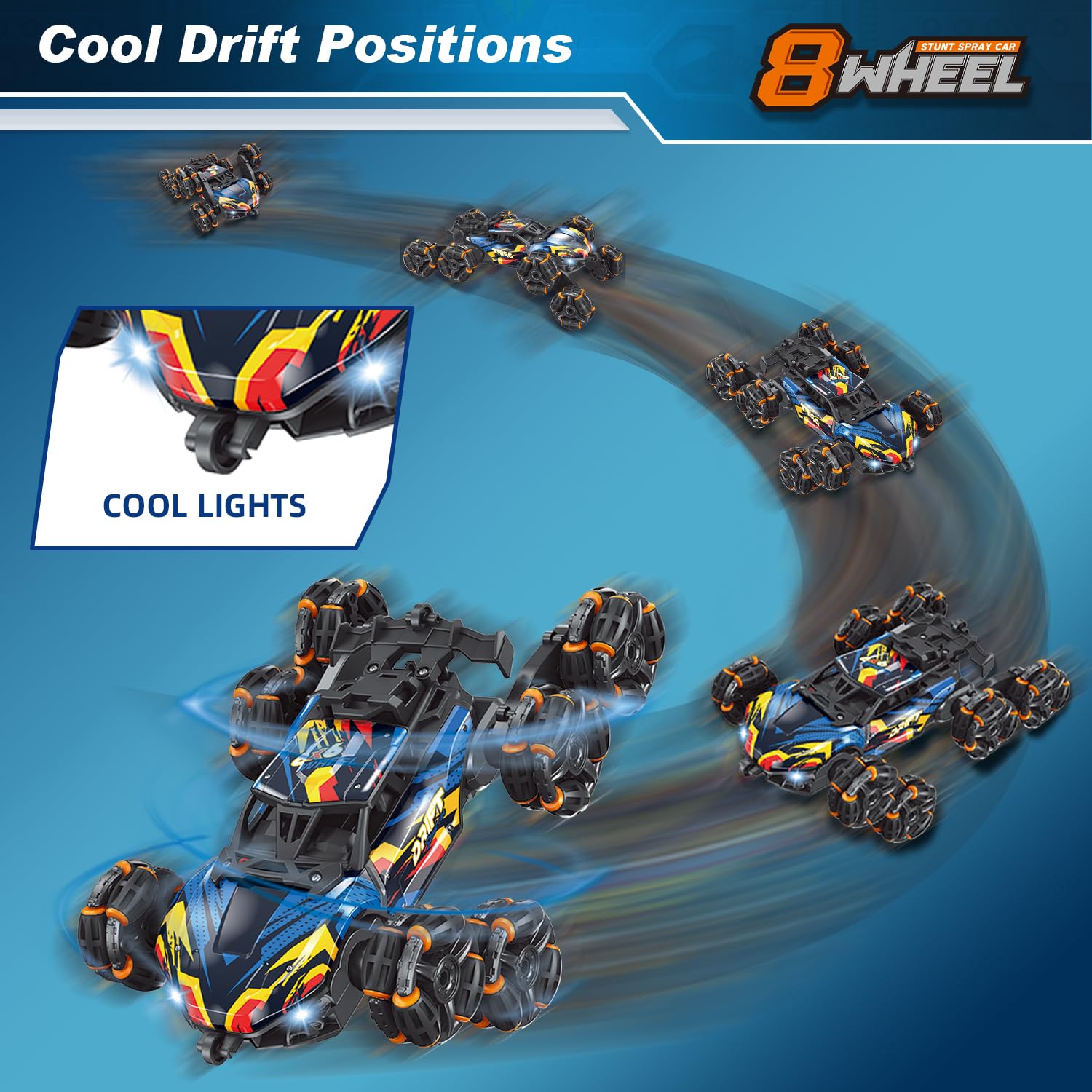 NEXBOX Cool 8WD remote control unit emphasizes classic control option for easy starting fun.