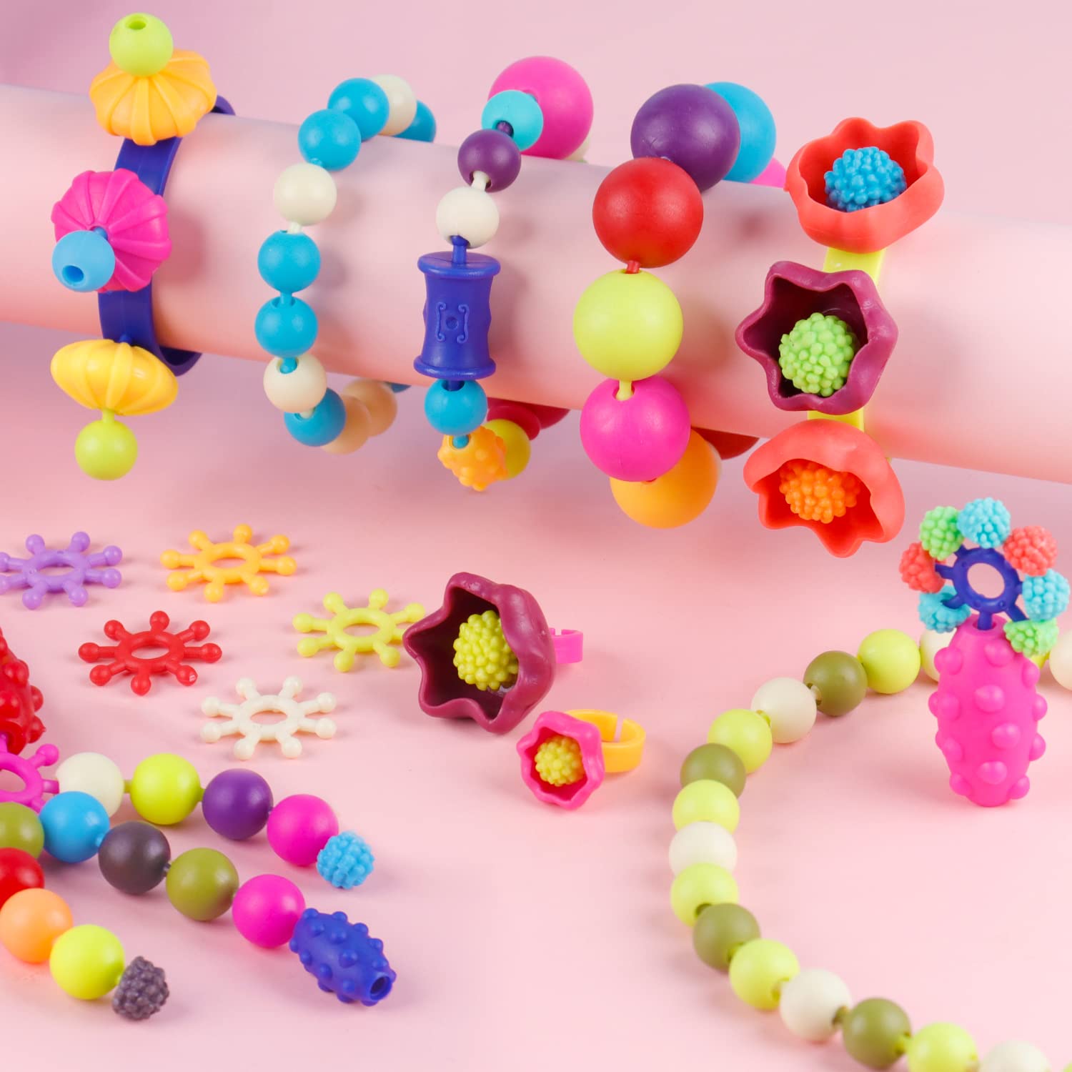 NEXBOX necklace-assembly station captures step-by-step crafting and gift-ready projects.