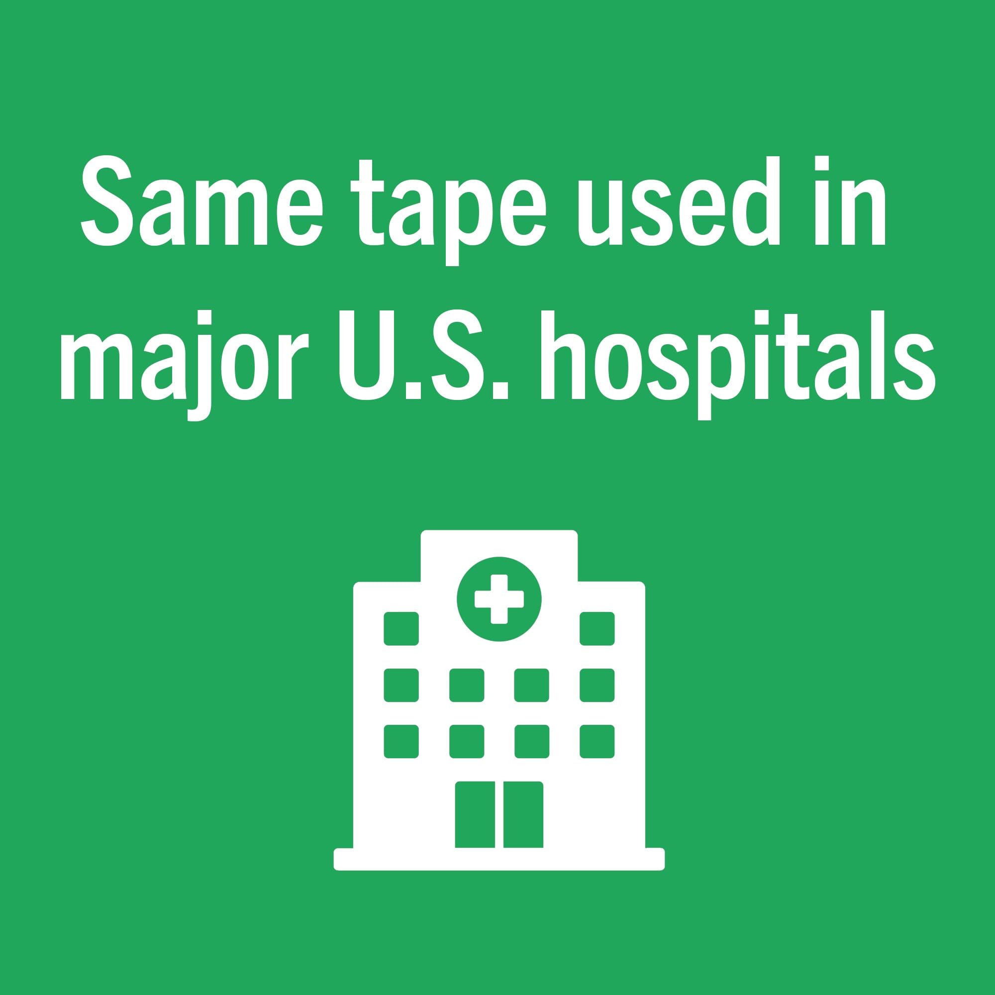 Nexcare Clear Tape is breathable and perforated for comfortable wear