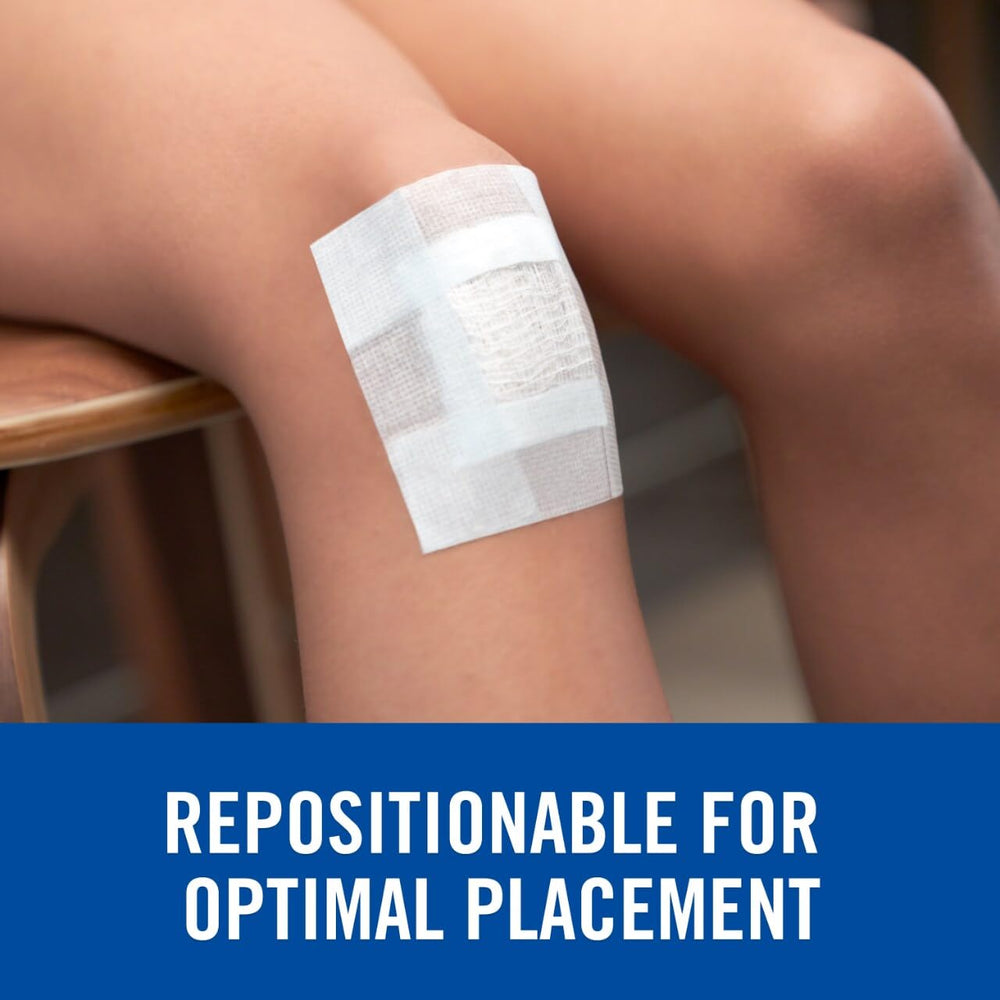 Four-roll pack image emphasizes ample supply for home or clinic use.