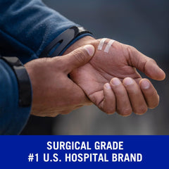 Nexcare Steri-Strip hypoallergenic latex-free adhesive minimizes irritation