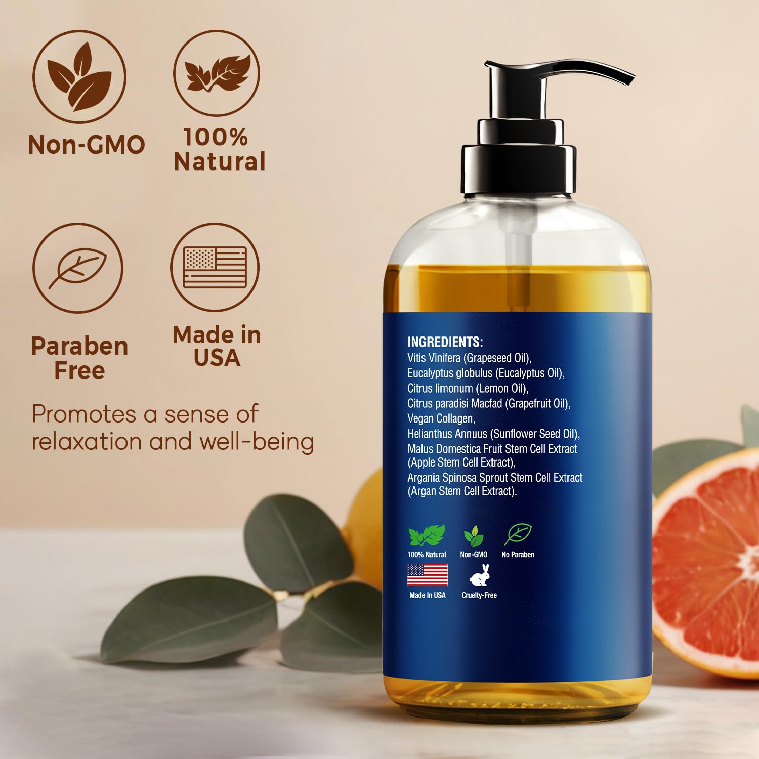 Nexon Botanics oil absorbed quickly for moisturized skin after massage