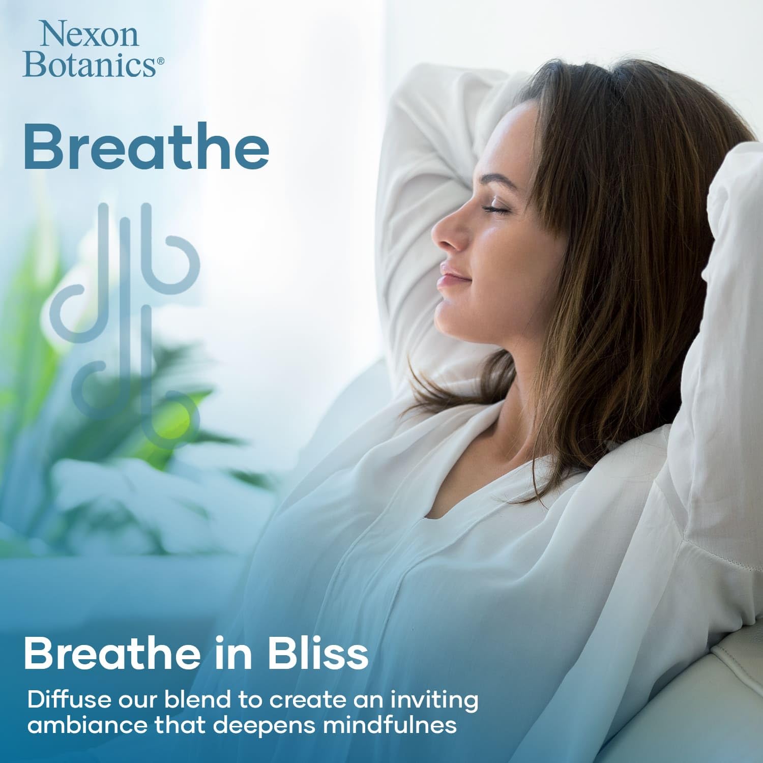 Nexon Botanics Breathe packaging on shelf communicates premium quality.