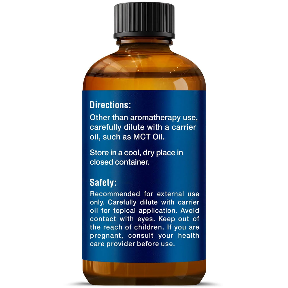 Nexon Botanics Helichrysum oil amber glass bottle on a clean surface
