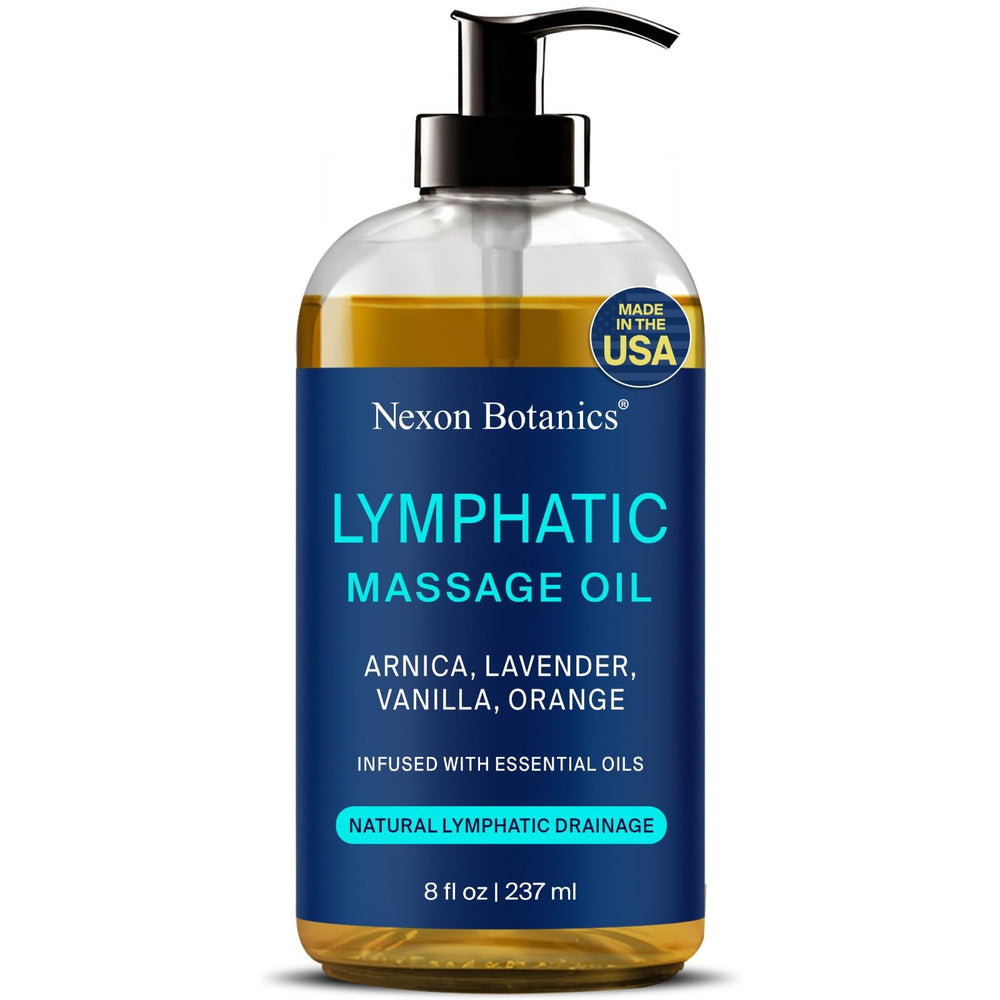 Nexon Botanics lymphatic drainage oil neck massage for improved circulation