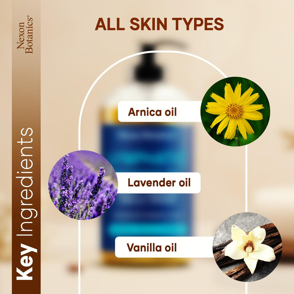 Nexon Botanics skin hydration from lymphatic drainage oil
