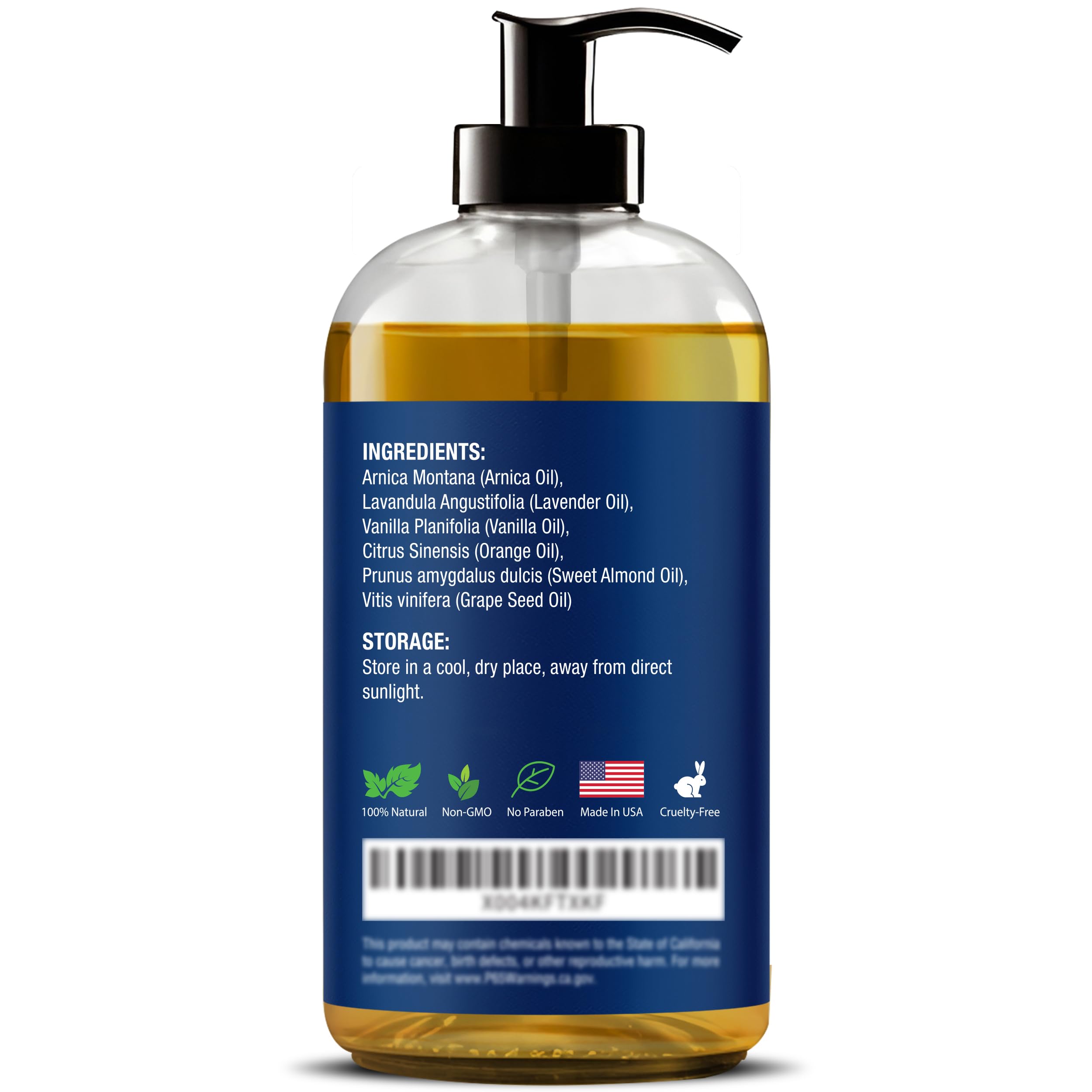 Nexon Botanics USA made lymphatic drainage oil in an 8 oz bottle