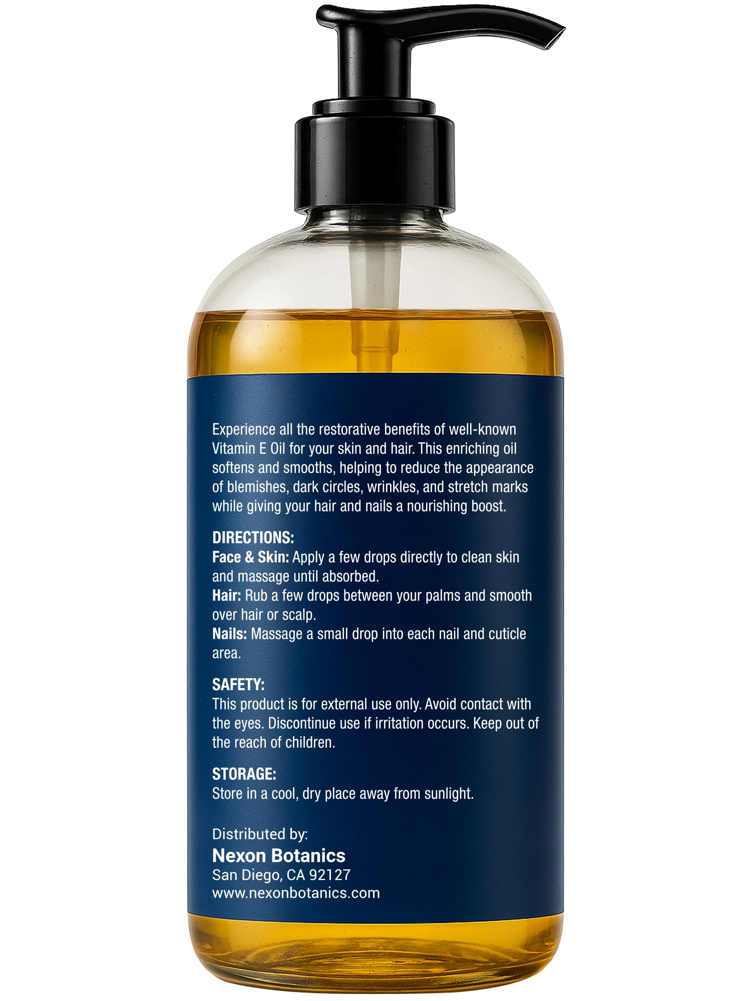 Nexon Botanics packaging box displaying natural skincare benefits