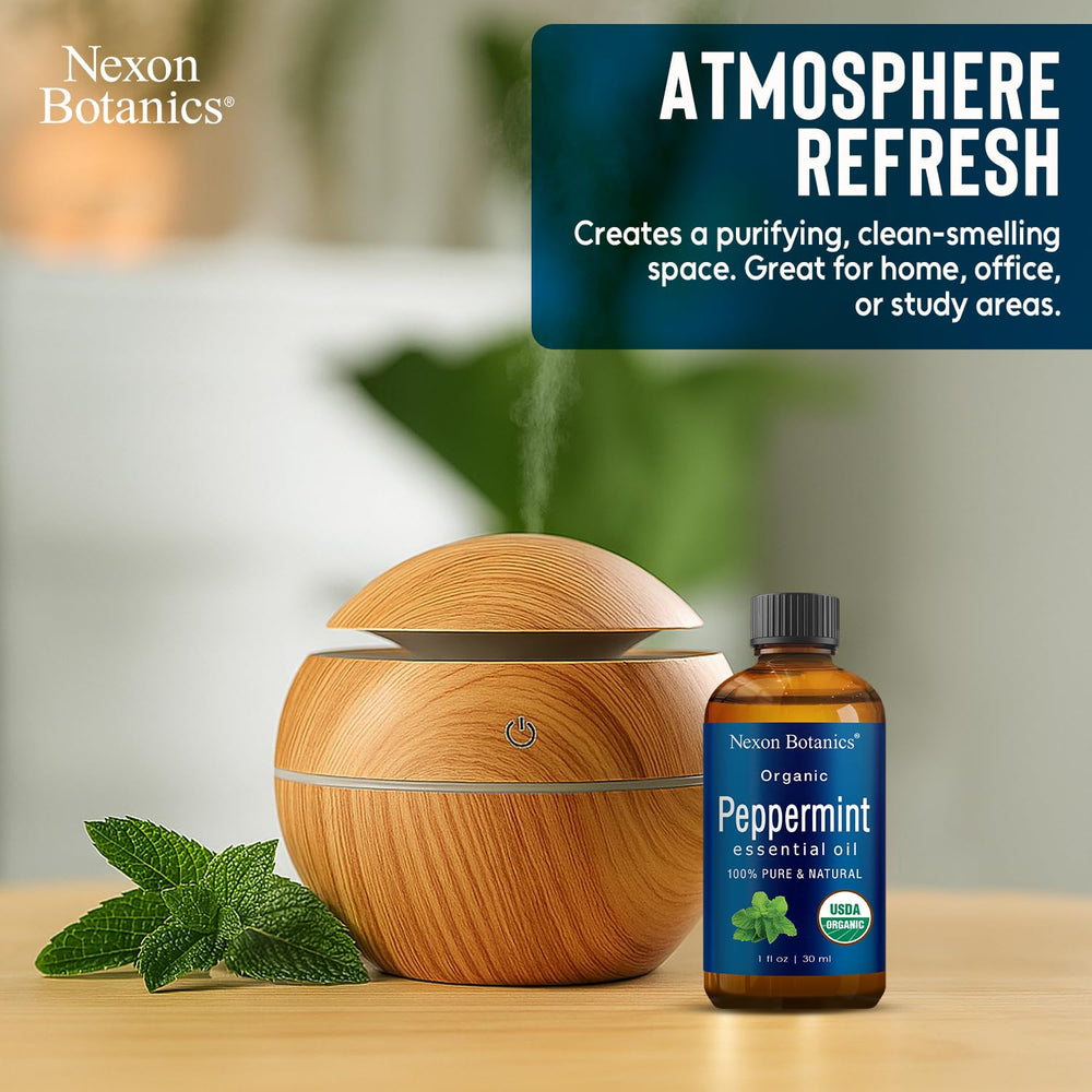Nexon Botanics peppermint oil for skincare, refreshing and cooling application