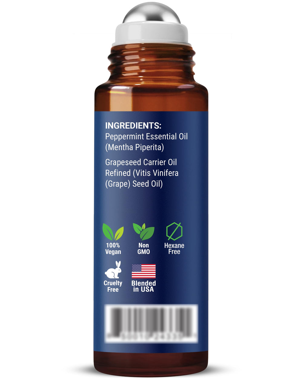 Nexon Botanics Peppermint roll-on on skin for quick refreshment