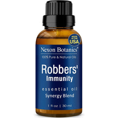 Nexon Botanics Robbers' Immunity oil bottle for diffusers, delivering a fresh, uplifting aroma.