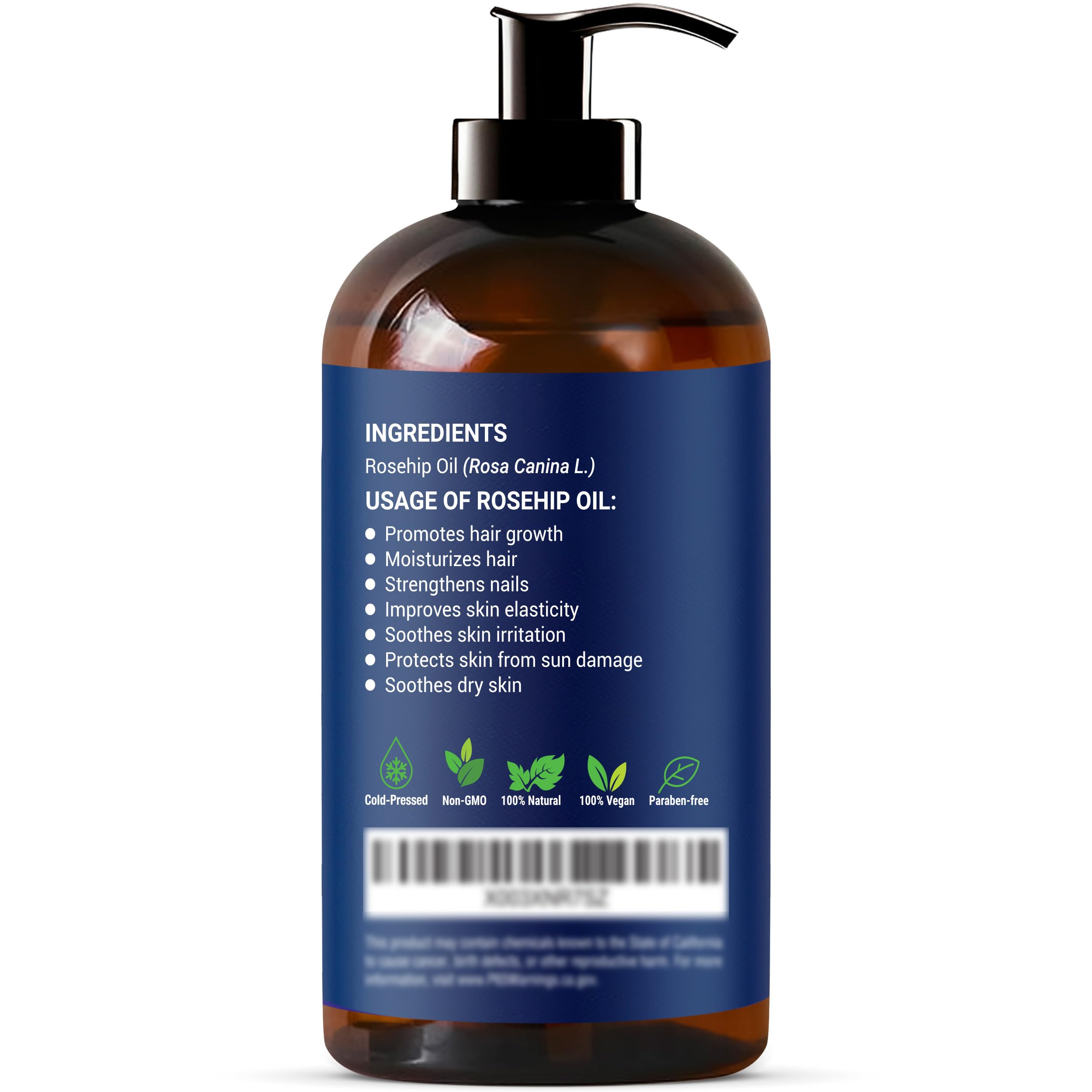 Nexon Botanics Rosehip Oil suitable for skin, body, and hair care.