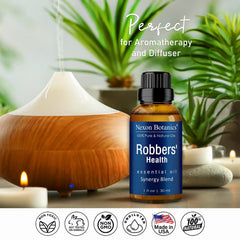 Nexon Botanics Thieves Oil diffuser scene enriching your space with protective scent.