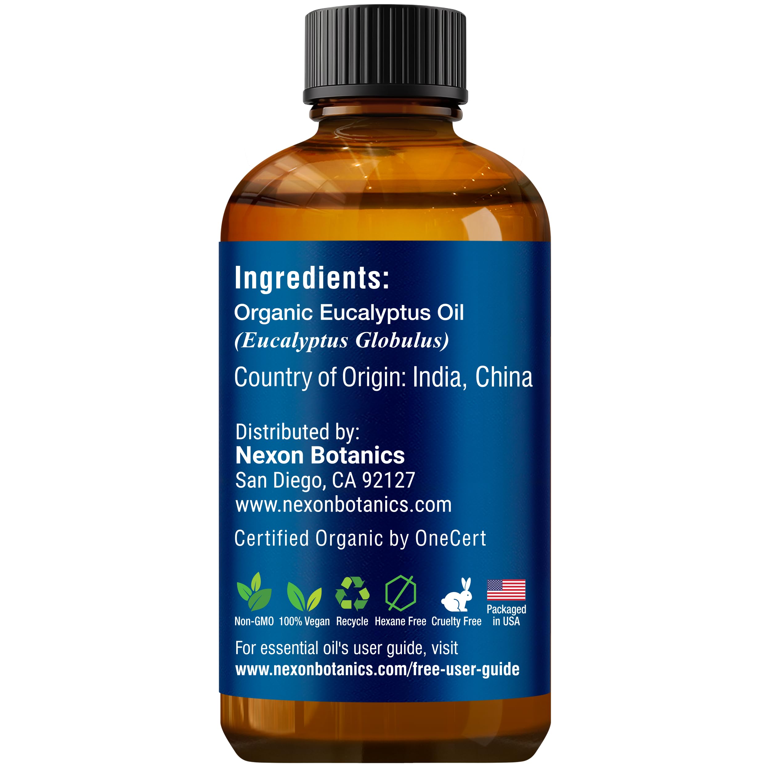 Nexon Botanics packaging with USDA-certified label.