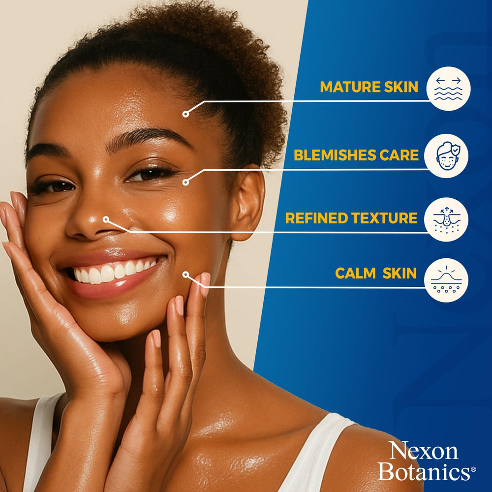 Nexon Botanics Vitamin E Oil label with cold-pressed claim