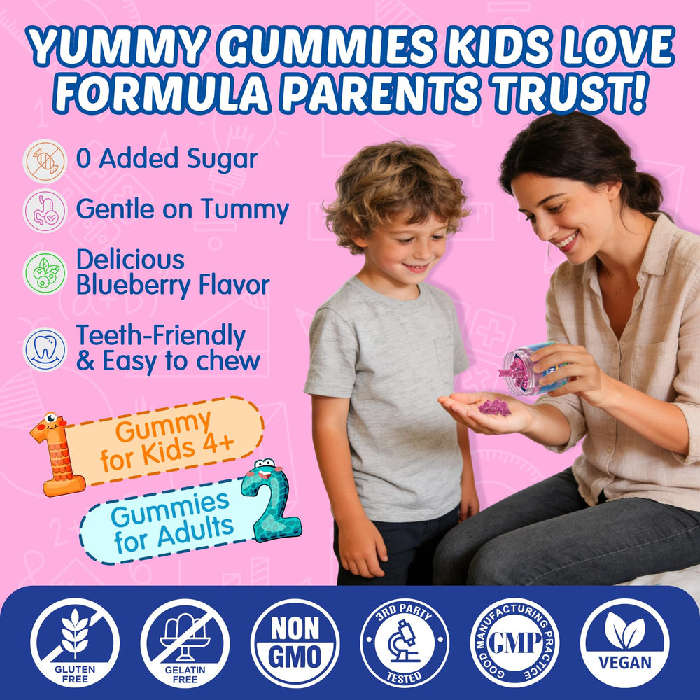 Family using Nextdia Focus Gummies as part of a daily routine.