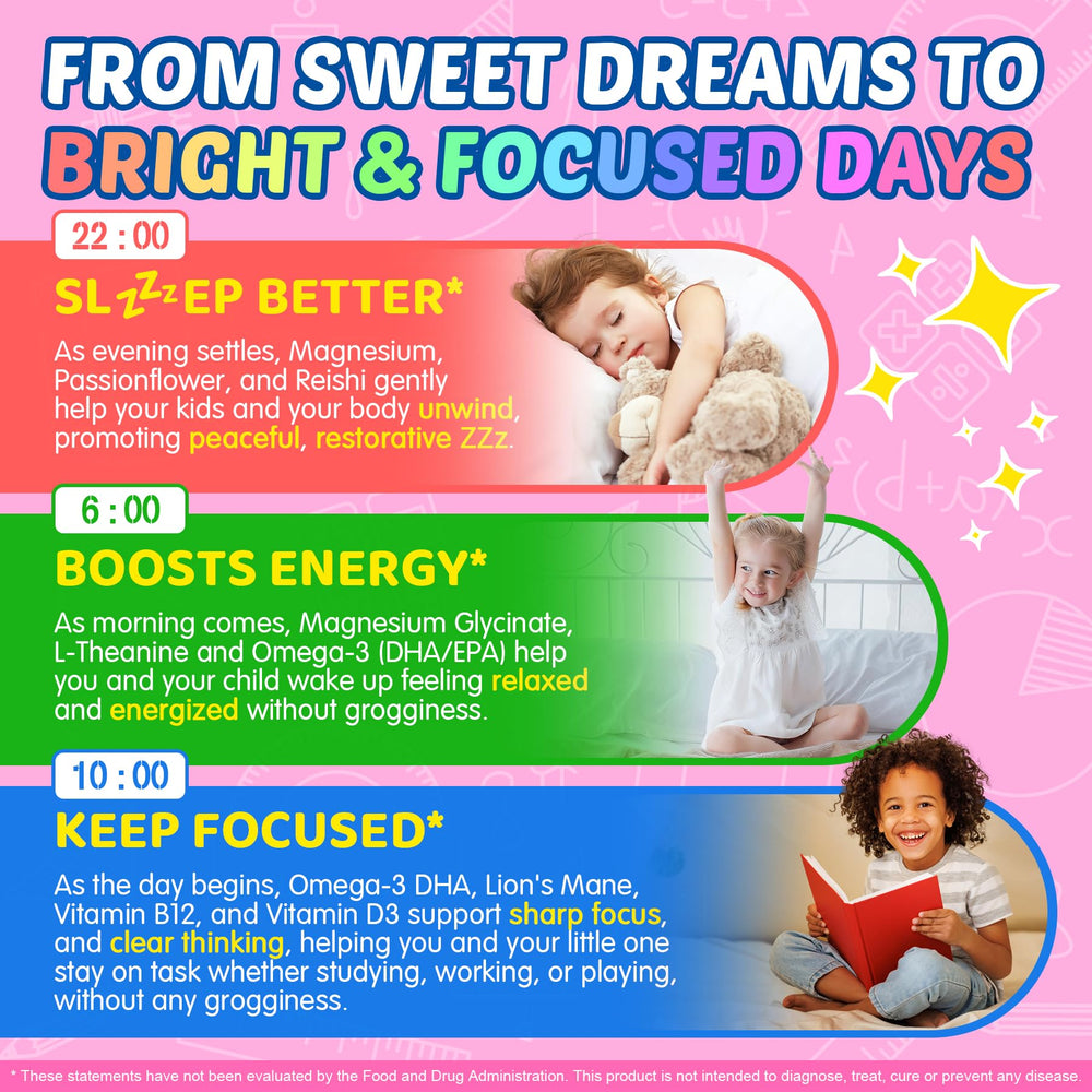 Ingredients label on Nextdia Focus Gummies detailing magnesium and omega-3.