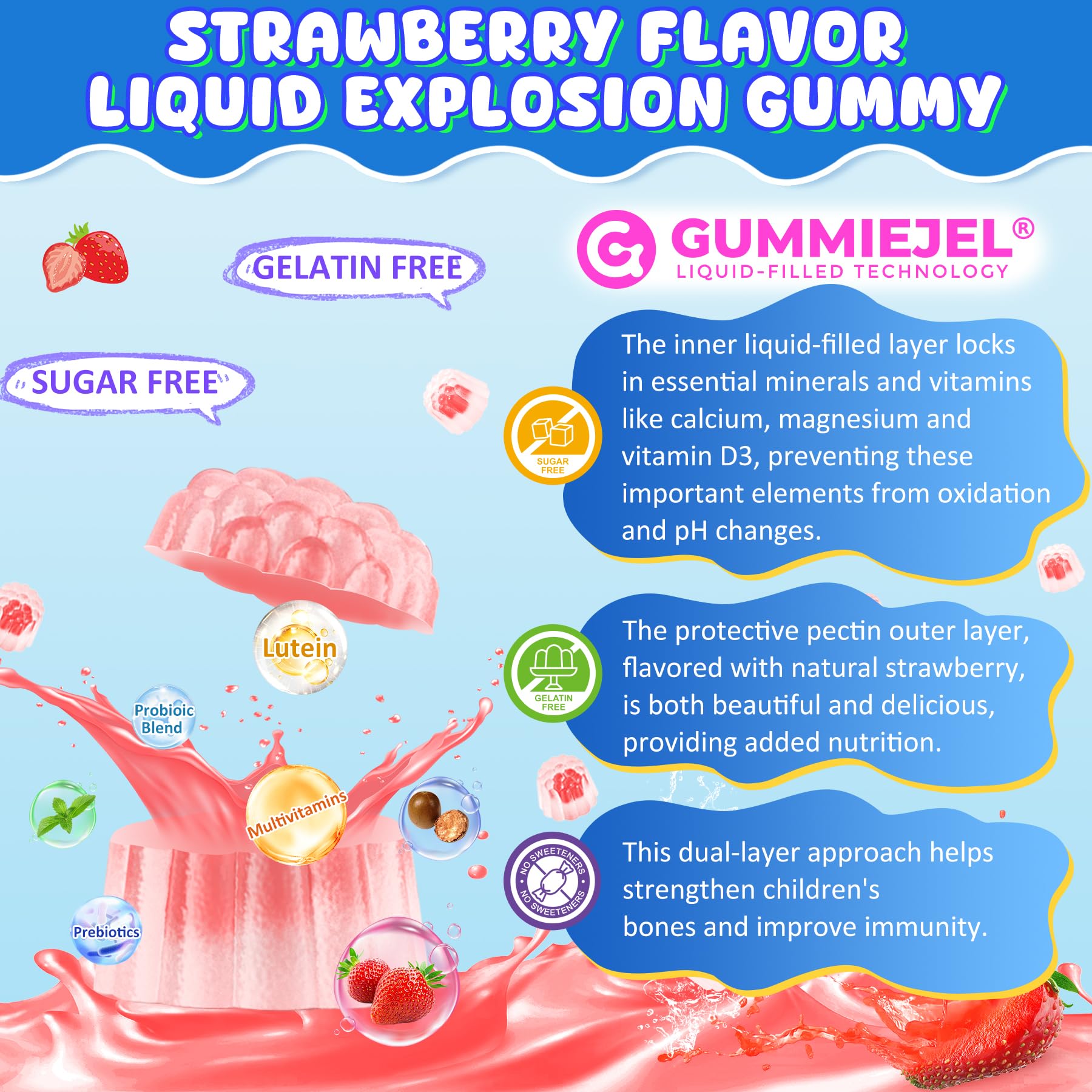 Nextdia vegan certified gummies badge suggests cruelty free allergen friendly nutrition