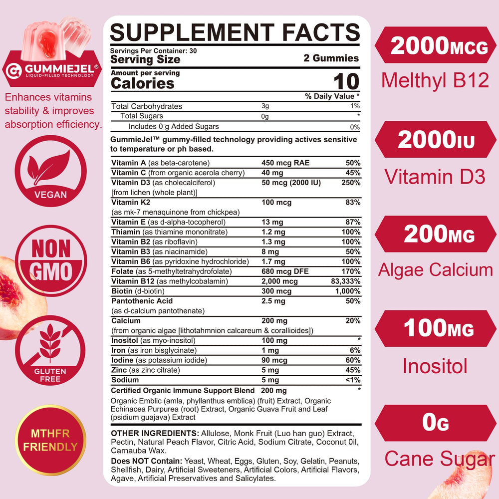 Nextdia methylated gummies close-up shows vibrant texture and flavorful daily nutrition.