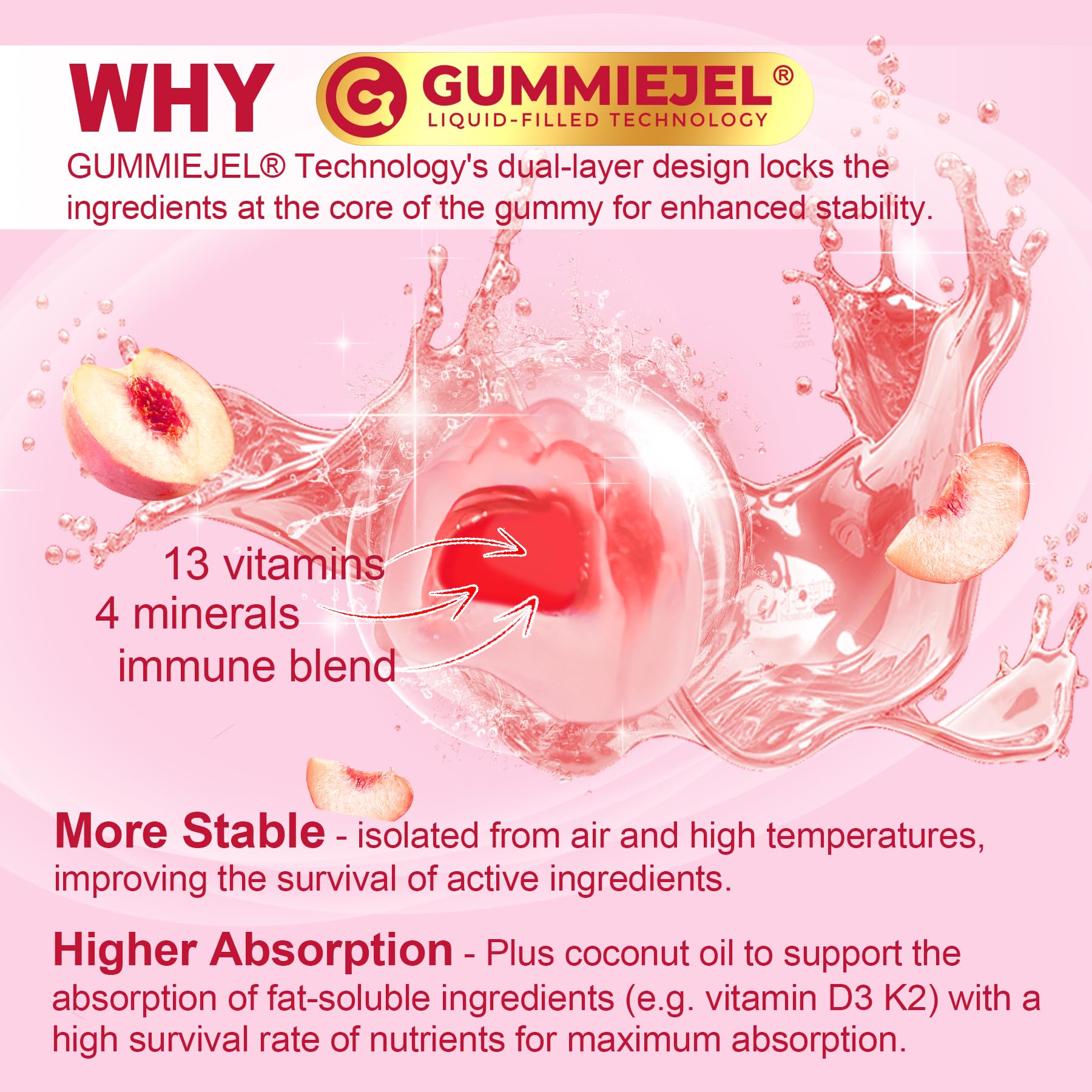 Nextdia immune blend detail features B vitamins and immune-support ingredients.