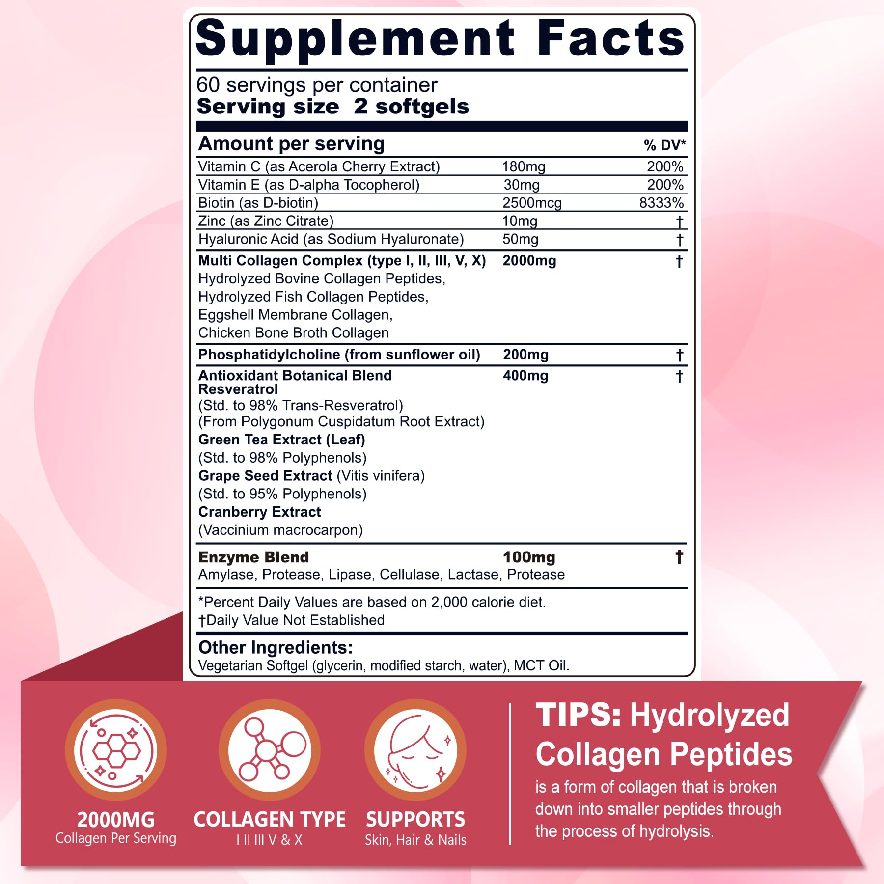 Nextdia multi-collagen softgels pack showcases full-spectrum collagen formula benefits.